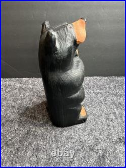 BIG SKY Carvers Jeff Fleming 13 Black Bear with Fishing Pole GUC