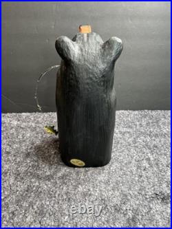 BIG SKY Carvers Jeff Fleming 13 Black Bear with Fishing Pole GUC