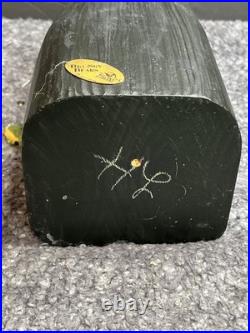 BIG SKY Carvers Jeff Fleming 13 Black Bear with Fishing Pole GUC