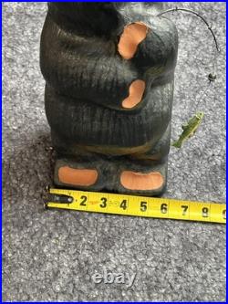 BIG SKY Carvers Jeff Fleming 13 Black Bear with Fishing Pole GUC