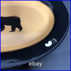 BRUSHWERKS Big Sky Carvers BEAR 15 Serving Platter Country Folk Art
