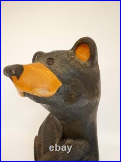 BSC Big Sky Carvers carved wood bear statue 15 tall Bearfoots