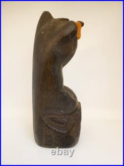 BSC Big Sky Carvers carved wood bear statue 15 tall Bearfoots