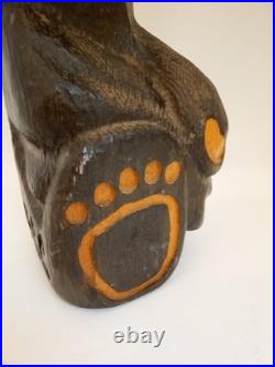 BSC Big Sky Carvers carved wood bear statue 15 tall Bearfoots