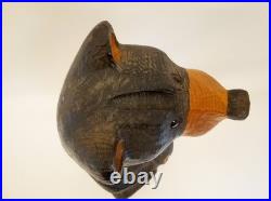 BSC Big Sky Carvers carved wood bear statue 15 tall Bearfoots