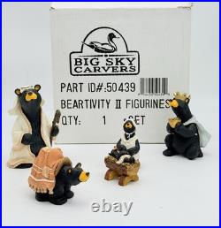BearFoots BEARTIVITY II Nativity Figurine Set by Jeff Fleming Big Sky Carvers