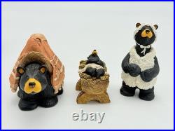 BearFoots BEARTIVITY II Nativity Figurine Set by Jeff Fleming Big Sky Carvers