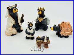 BearFoots BEARTIVITY II Nativity Figurine Set by Jeff Fleming Big Sky Carvers
