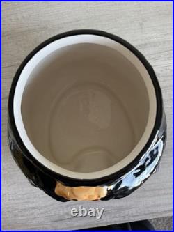 BearFoots Bear Cookie Jar by Jeff Fleming Big Sky Carvers 12 Ceramic Black Bear