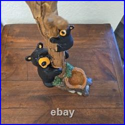 BearFoots Bear Figurine Jewelry Tree Big Sky Carvers Necklaces Vintage Ltd Ed