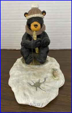 BearFoots Bears Al Sculpture Ice Fishing Big Sky Carvers Artist Jeff Fleming