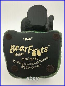BearFoots Bears Bob figurine by Montana artist Jeff Fleming of Big Sky Carvers