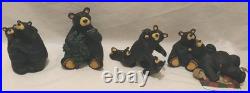 BearFoots Bears Jeff Fleming Big Sky Carvers Lot 4 Resin Figurines Barry