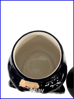 BearFoots Black Bear Cookie Jar by Jeff Fleming Big Sky Carvers 12 Ceramic NIB