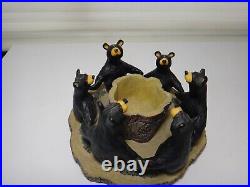 BearFoots Circle of Bears by Jeff Fleming (Big Sky Carvers) Votive Candle Holder