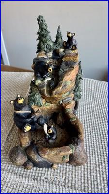 BearFoots Mountain Fountain Tabletop Fountain Electric Indoor Resin Forest Decor BearFoots Mountain Fountain Tabletop Fountain Electric Indoor Resin Forest Decor
