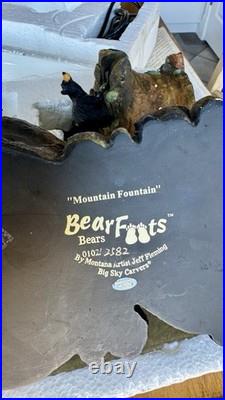 BearFoots Mountain Fountain Tabletop Fountain Electric Indoor Resin Forest Decor