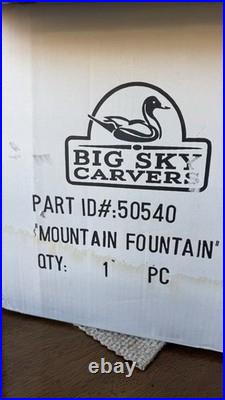 BearFoots Mountain Fountain Tabletop Fountain Electric Indoor Resin Forest Decor