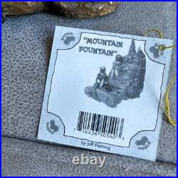 BearFoots Mountain Fountain Tabletop Fountain Electric Indoor Resin Forest Decor BearFoots Mountain Fountain Tabletop Fountain Electric Indoor Resin Forest Decor