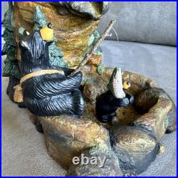 BearFoots Mountain Fountain Tabletop Fountain Electric Indoor Resin Forest Decor