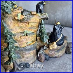 BearFoots Mountain Fountain Tabletop Fountain Electric Indoor Resin Forest Decor