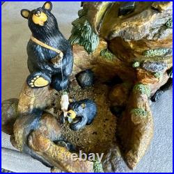 BearFoots Mountain Fountain Tabletop Fountain Electric Indoor Resin Forest Decor