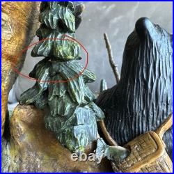 BearFoots Mountain Fountain Tabletop Fountain Electric Indoor Resin Forest Decor