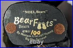 BearFoots NOEL 4 Bears Xmas Collectible Montana Big Sky Carvers Jeff Fleming A+