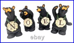 BearFoots NOEL Bears Set by Jeff Fleming Big Sky Carvers Christmas Decor Vintage BearFoots NOEL Bears Set by Jeff Fleming Big Sky Carvers Christmas Decor Vintage