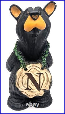 BearFoots NOEL Bears Set by Jeff Fleming Big Sky Carvers Christmas Decor Vintage