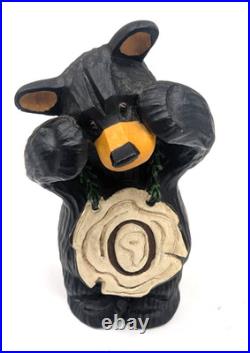 BearFoots NOEL Bears Set by Jeff Fleming Big Sky Carvers Christmas Decor Vintage