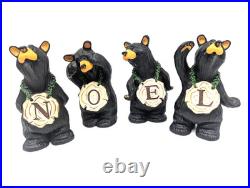 BearFoots NOEL Bears Set by Jeff Fleming Big Sky Carvers Christmas Decor Vintage BearFoots NOEL Bears Set by Jeff Fleming Big Sky Carvers Christmas Decor Vintage