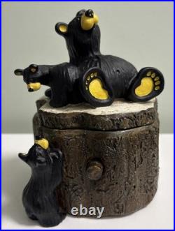 BearFoots Three Bears Box Jeff Fleming Big Sky Carvers Trinket Box