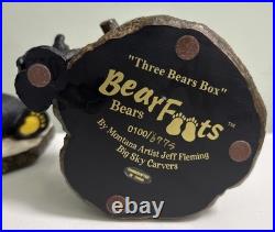 BearFoots Three Bears Box Jeff Fleming Big Sky Carvers Trinket Box