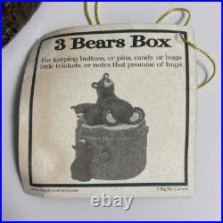BearFoots Three Bears Box Jeff Fleming Big Sky Carvers Trinket Box