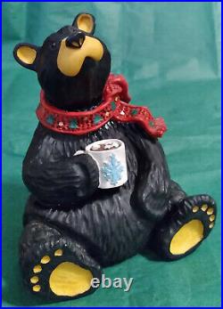Bear Foots Bear COCOA Holding Mug Figurine Big Sky Carvers Jeff Flemimg