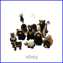 Bear Foots Beartivity nativity Big Sky Carvers 10 piece set