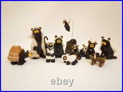 Bear Foots Beartivity nativity Big Sky Carvers 10 piece set