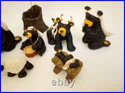 Bear Foots Beartivity nativity Big Sky Carvers 10 piece set