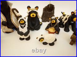 Bear Foots Beartivity nativity Big Sky Carvers 10 piece set