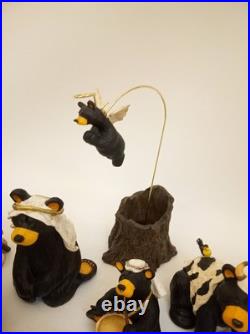 Bear Foots Beartivity nativity Big Sky Carvers 10 piece set