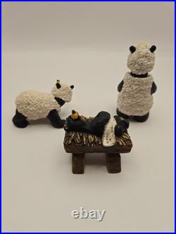 Bear Foots Beartivity nativity Big Sky Carvers 10 piece set