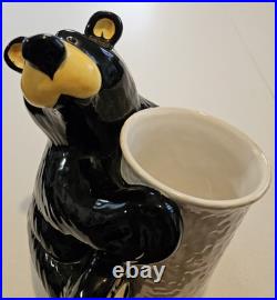 Bear Foots Big Sky Carver Ceramic Utensil Holder Bear Foots Big Sky Carver Ceramic Utensil Holder
