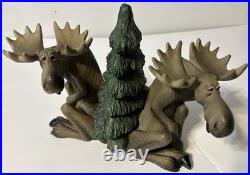 Bear Foots Big Sky Carvers Moose Love Collectible Figurine Book Ends