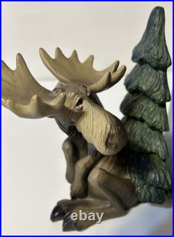 Bear Foots Big Sky Carvers Moose Love Collectible Figurine Book Ends