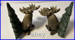 Bear Foots Big Sky Carvers Moose Love Collectible Figurine Book Ends