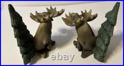 Bear Foots Big Sky Carvers Moose Love Collectible Figurine Book Ends