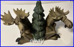 Bear Foots Big Sky Carvers Moose Love Collectible Figurine Book Ends