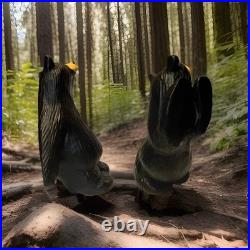 Bear Foots Big Sky Carving Simon & Schuster By Jeff Fleming -Montana- Bookends