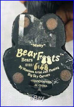 Bear Foots By Jeff Fleming Big Sky Carvers Lot Of 6